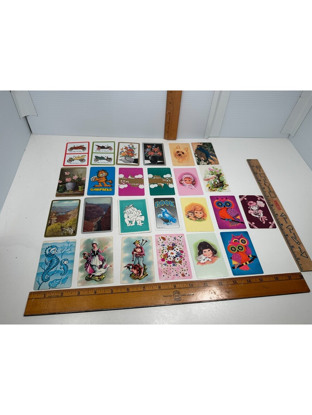 Mixed Lot 25 Vintage Single Swap Playing Cards Lot Ephemera Junk Journal Crafts